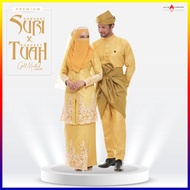 [ 12 ITEM ] Full Set Nikah Songket Suri & Baju Melayu Tuah 100% Original Songket Tenun Set Nikah/Set