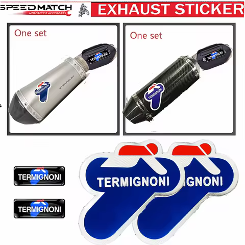 2 PCS For Termignoni Motorcycle Exhaust Sticker Kawasaki Diavel KTM Ducati Panigale V2 V4 Monster 69