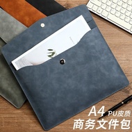fail buku sekolah file buku sekolah A4 Leather File Bag Corporate Information Business Office Storag
