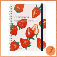 Delfonics Rollbahn Pocket Memo L Limited Edition Hakata Strawberry White