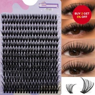 Faux Eyelash Clusters 40D 280-Piece, D Curl 9-16mm Mix Natural Extension