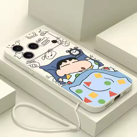 Crayon Shin-chan Case for Apple iPhone 17 Pro Max 11 Air 15 13 Mini 12 Plus 16 7 8 XS XR Phone Cover