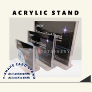 Zestar T Shape A4, A5 & A6 Landscape Display Card Stand/Display Holder