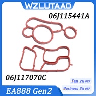 1 SET 06J117070C 06J115441A Oil Cooler Gasket Seal 06J117070A 06J115441For EA888 Audi A4 A5 A6 Q5 VW