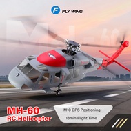 FLYWING MH-60 18Min Flight RC Helicopter, Self Leveling RTH Brushless Motor 16V ACE Flight Controlle