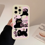 YX66 Case For Infinix Smart 5 6 6+ 7 8 HOT 9 10 12 12i 20 20i 30i 30 PLAY Cutie Cat Black Softcase C