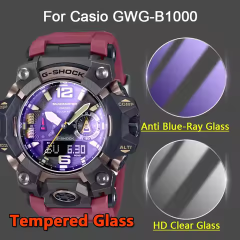 Screen Protector For Casio GWG-B1000 GWG 1000 2000 2040 2.5D 9H Ultra Slim Clear / Anti Blue-Ray Tem