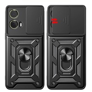 Funda For Motorola Moto G85 5G Case Car Magnetic Holder Ring Armor Phone Case For Moto G85 G 85 Moto