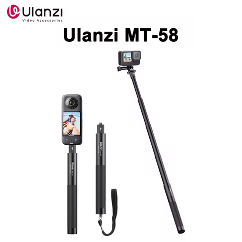 Ulanzi MT-57 58 Action Camera Tripod Mobile Camera Tripod Monopod 1 4 Inch Port Fit GoPro 9-13 Insta
