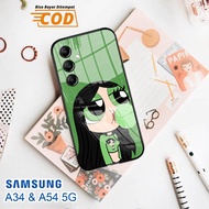 Softcase Glass Kaca SAMSUNG A34 & SAMSUNG A54 (5G) - Case Handphone SAMSUNG A34 & SAMSUNG A54 (5G) [