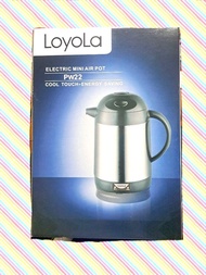 全新名牌Loyola忠臣電水壺及保溫壺
👍快速煮水及自動保溫
👍具有雙重保溫功能，節能省電。
👍內膽採用優質不銹鋼，安全耐用。
👍設計有防滴漏安全進水閥，可拆卸上蓋方便清潔。

尺寸：195x180x