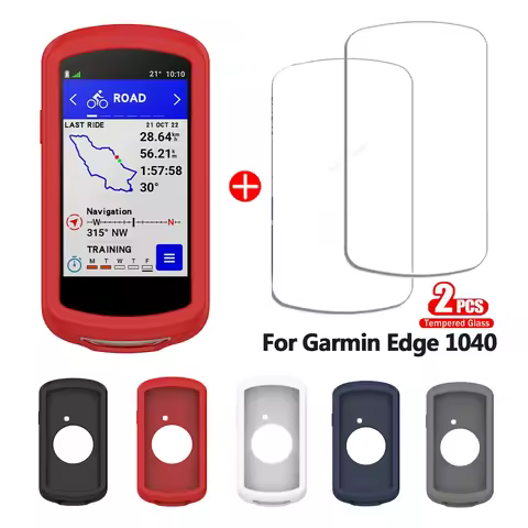 Tempered Glass Case for Garmin Edge 1040 530 830 540 840 130 GPS Stopwatch Screen Protector Full Cov