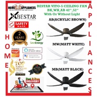 BESTAR VITO-5 CEILING FAN (5BLADES) LED LIGHT , REMOTE CONTROL ,WIFI(GOOGLE ASSISTANT, AMAZON ALEXA)/FREE  DELIVERY