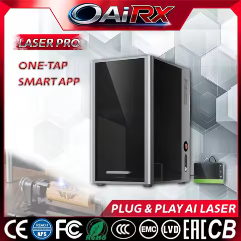 F2 Ultra Dual Laser Marking 60W MOPA+40W Semiconductor Laser Engraving Machine Camera for 3D Metal P