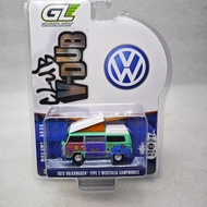 Green Light 1: 64 V-Dub Series 21-1973 Volkswagen T2 West Ferry Camper-Music Festival Van