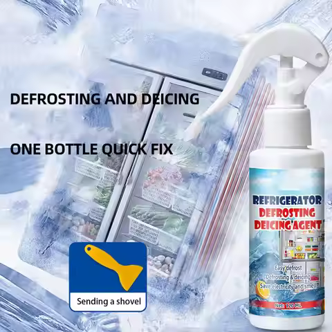 Freezer Frost Remover 100/120ml Fridge Freezer Defrosting Spray Ice Removal Spray Quickly Removes Ic