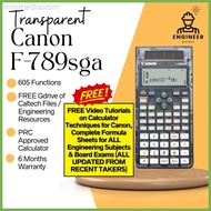 Canon f-789sga Transparent Scientific Calculator Canon F 789sga Canon f789sga