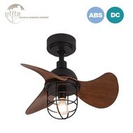 DC Motor 22-Inch Lightweight Ceiling Fan with E27 Bulb Small Ceiling Fan