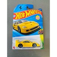 Mainline Yellow Hot Wheels Ferrari F40 diecast car