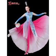 Classical Dance Costume Female Elegant Fan Dance Costume Classical Dance Costume Jasmine Dance Perfo