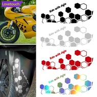 LOVETOUCH Universal Motorcycle Front Fender Body Comb Style Stickers Reflective Waterproof Decal E2I