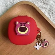 เคสหูฟังซิลิโคนนิ่มกันฝุ่นและการ์ตูนน่ารักสำหรับ Anker Soundcore R50i NC/P30i พร้อมพวงกุญแจ