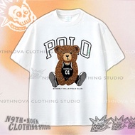 24h shipping N9THNOVA Bear Polo High-quality T-shirt, Unisex, Street Style 2