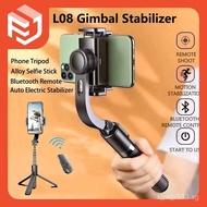 4in1 L08 Gimbal Stabilizer for phone anti-shake selfie stick tripod stick triPod