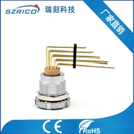 Aviation Plug Metal 1B16 Core Double Nut Long Curved Pin Socket Opening M12 Aviation Head RCECG.1 B.