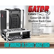 GATOR GR3S 3U SHALLOW RACK CASE ( GR-3S / GR 3S )