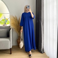 Women's Plain Pleated Negligee With 3/4 Hands