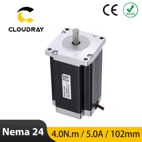 Nema 24 2Phase Stepper Motor 60mm 4N.m 5A Stepper Motor 4-lead Cable for CNC Router Engraving millin
