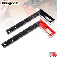 KKINGDOM Measuring Ruler, Angle 45/90 Gauge Universal Combination Right Angle Ruler, L Square Right 
