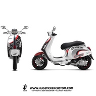Hugsticker สติ๊กเกอร์ติดรถ สติ๊กเกอร์ Vespa ลาย Racing II