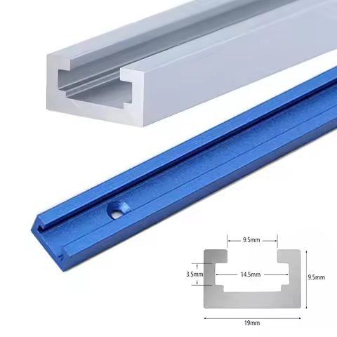 T Track Woodworking T-slot Slide Track Aluminium Miter T-Track,T-slot Miter Track Jig T Screw Fixtur