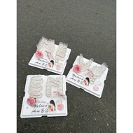 )Set of mica boxes with money tubes, all letter patterns, mica gift boxes for holidays March 8, Octo