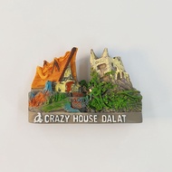 Vietnam Dalat Landmark Crazy House Travel Souvenirs Three-dimensional Painted Home Decoration Magnet