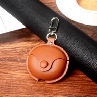 Soft Leather Case for OPPO Enco free 2 Wireless Accessories Earphone Protective Cover with Keychain for OPPO Enco Free 2