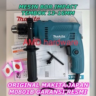 ORIGINAL MAKITA M0801B MESIN BOR TEMBOK IMPACT Drill Beton Listrik 13MM Japan M 0801 B MT80B Maktec