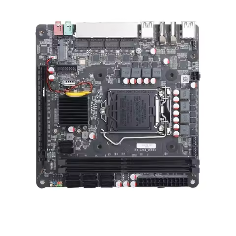 For C246 ITX Storage Server Motherboard Compatible 8th-9th Gen CPU 4 LAN 8 SATA Vpro Support NAS Mai
