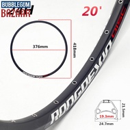 [BUBL] 20 inch mountain bike wheel rim 24/28/32/36 hole double disc wheel rim