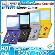 RG34XXSP Retro Game Console Linux 64Bit 3.4 Inch 64+128G 13000+Games Handheld Game Console Supports 