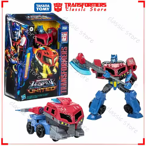 In Stock Classic Transformers Toys Legacy United Voyage Class Animated Universe Optimus Prime Cybert