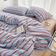 Striped Bed Sheet Set bobby Model With Duvet Cover (No Duvet) And Pillowcases Minimalist