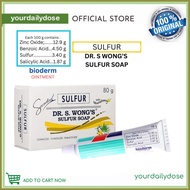 ⭐ ☍ ▫ Dr. S. Wong's Bioderm Ointment and Sulfur Soap with moisturizer Anti Acne Remove pimple