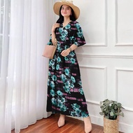 dress rayon jumbo ld 120-140 cm DK oversize Terbarudress DK wanita oversize/dress kimono rayon