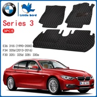 LittleBird พรมปูพื้นรถยนต์ โรงงานผลิตของไทย BMW Series 3 E36 F30 F34 320d 320i 325d 328i 330e 318i พ