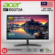Acer ED272A 27” IPS Full HD Monitor ( 1920x1080, 4ms GTG , 75Hz, HDMI) [UM.HE2SM.A01]