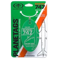 [RBF] PlaneTags Eva Air B747-400SF B-16462 Mongolian Leather Key Ring