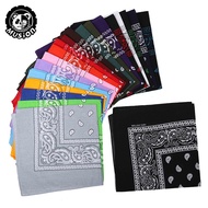 Musion Cotton Kain Key Vintage Headband Fashion Hip Hop Black Bandana Square Scarf Man Classic Paisl